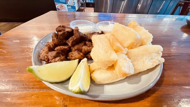 Fried Pork and Yuca.