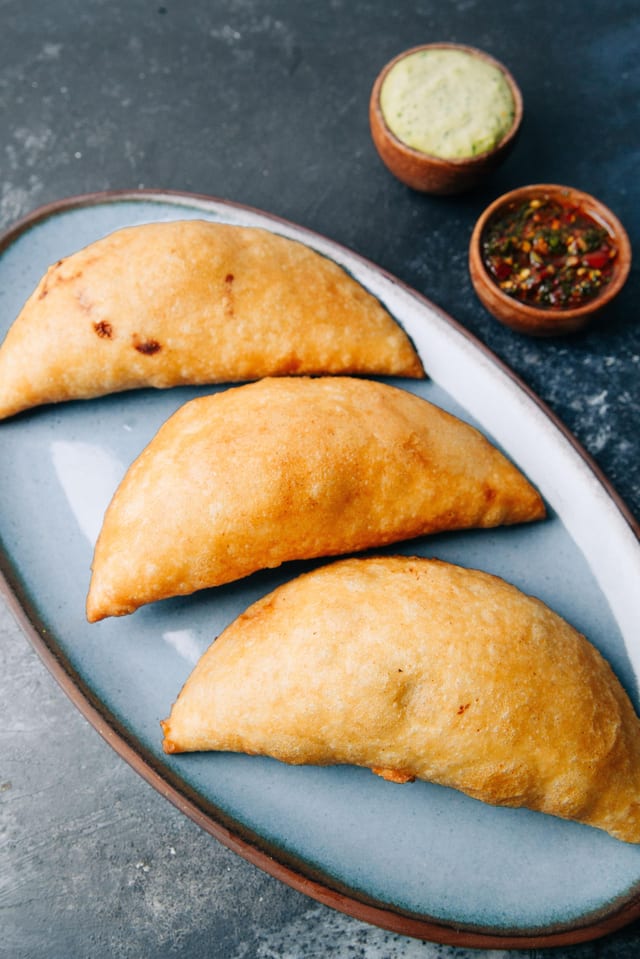 Shredded Chicken Empanada.